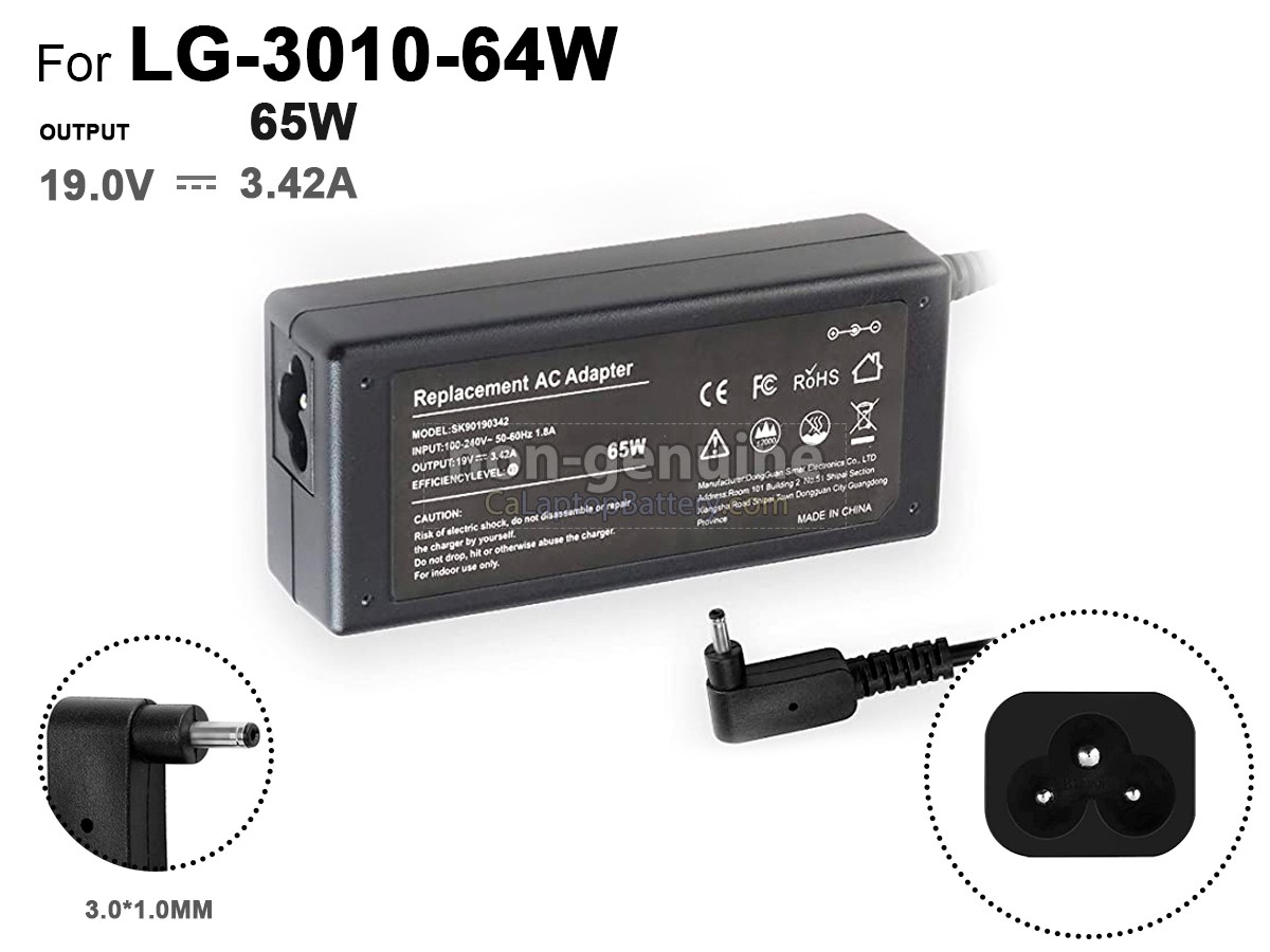 Adapter do LG 65W 19V 3.42A 3.0*1.0mm