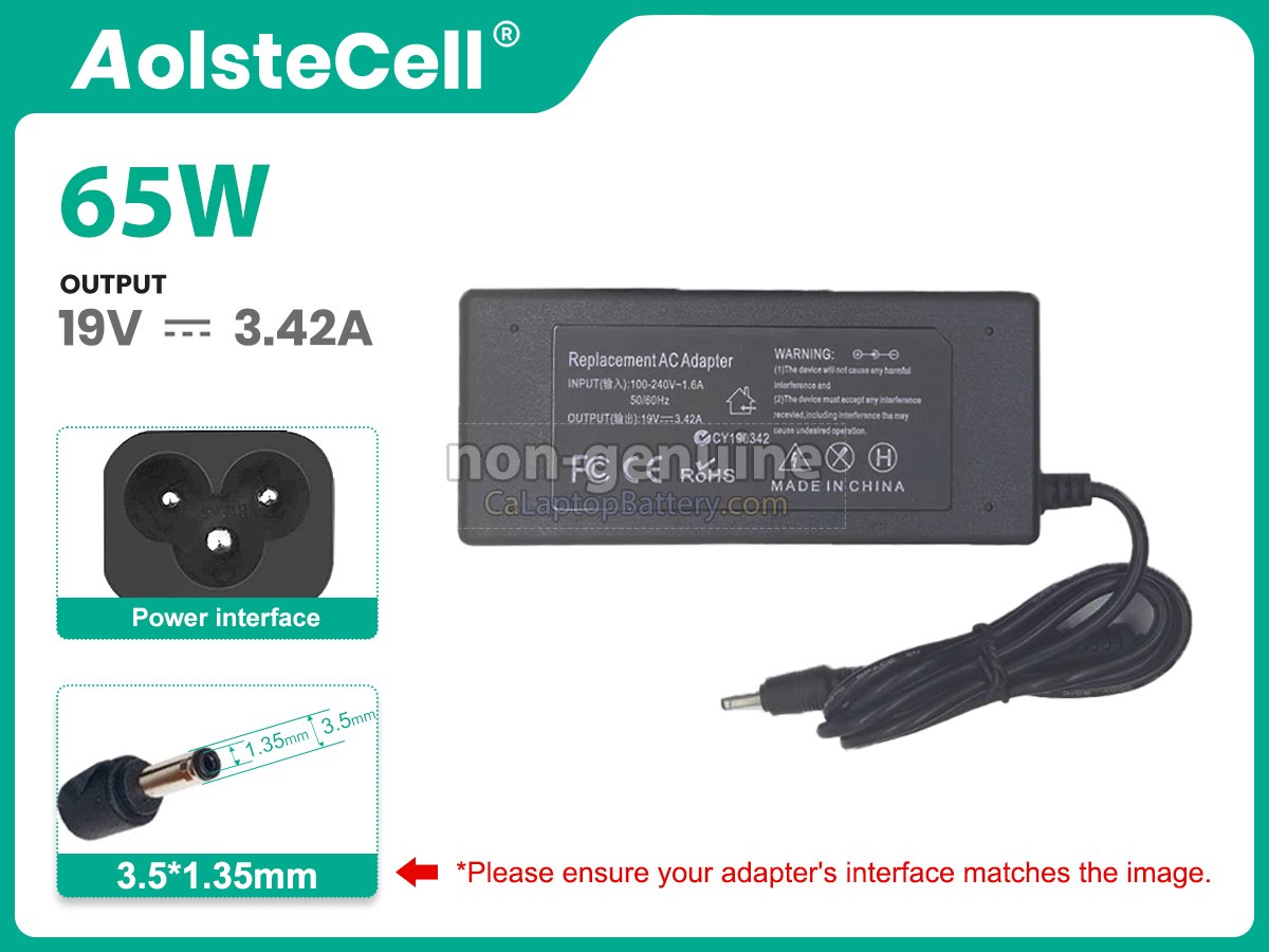 Adapter do Toshiba 19V 3.42A 65W 3.5*1.35MM