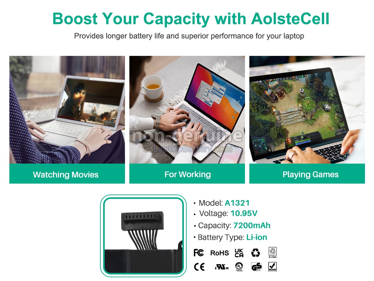 replacement Apple MacBook Pro MC373LL/A 15.4 Inch battery