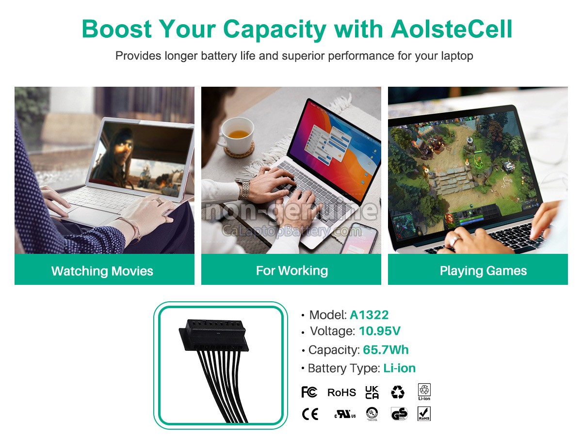 replacement Apple MacBook Pro MC375LL/A 13.3 Inch battery