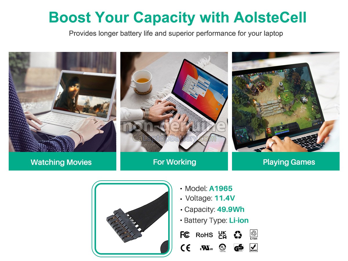 replacement Apple MacBook Air 13-Inch A2179 EMC 3302 battery