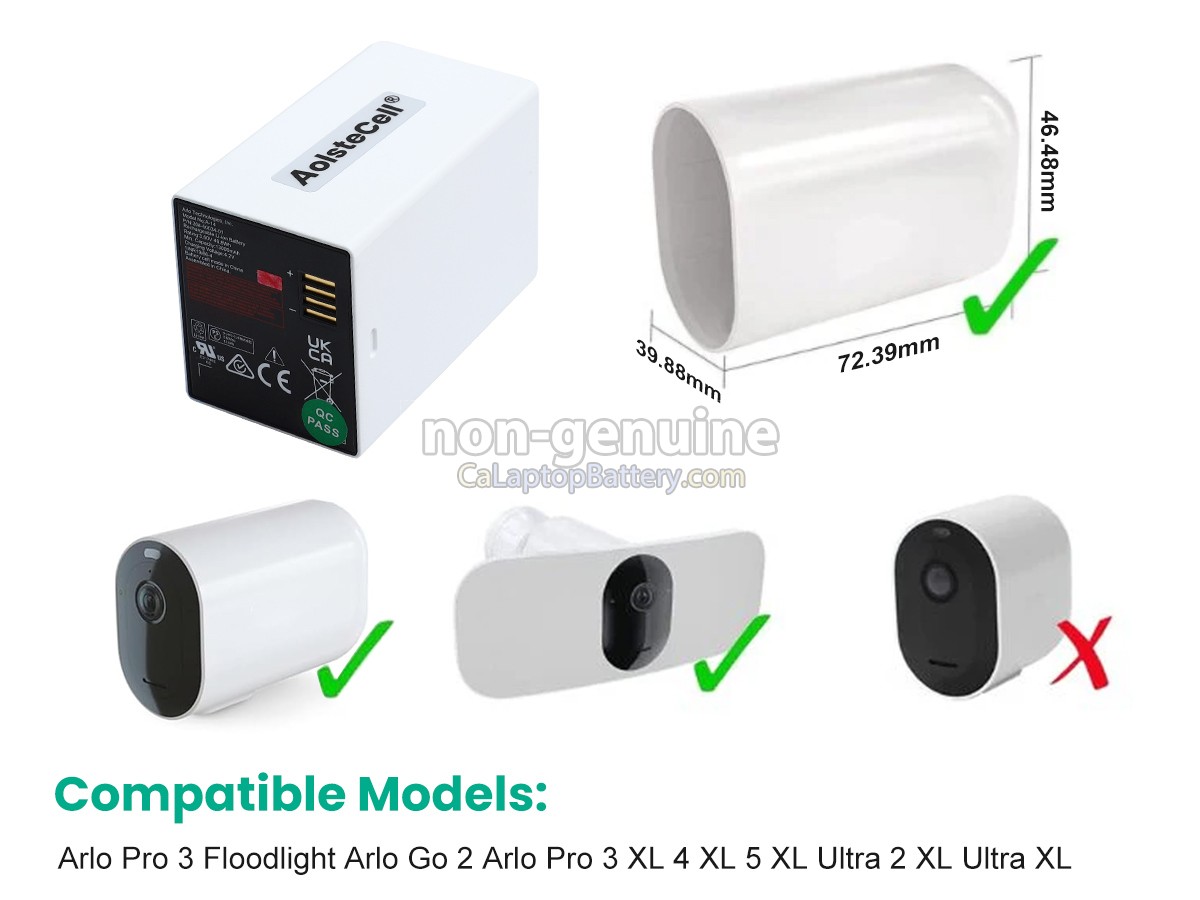 replacement Arlo Pro 3 Floodlight battery