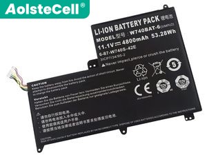 Battery for Clevo W740SU