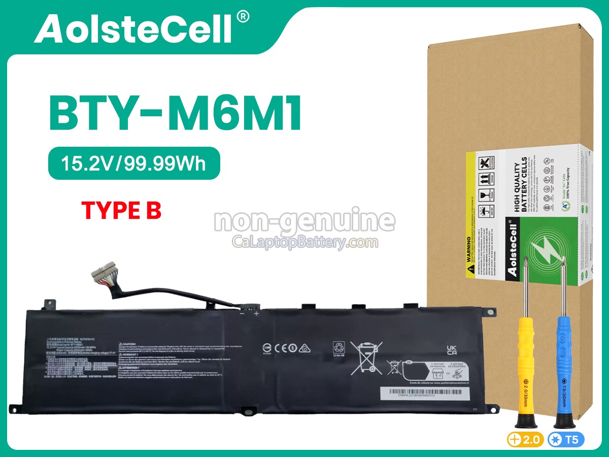 replacement MSI Stealth GS77 12UGS-013FR battery