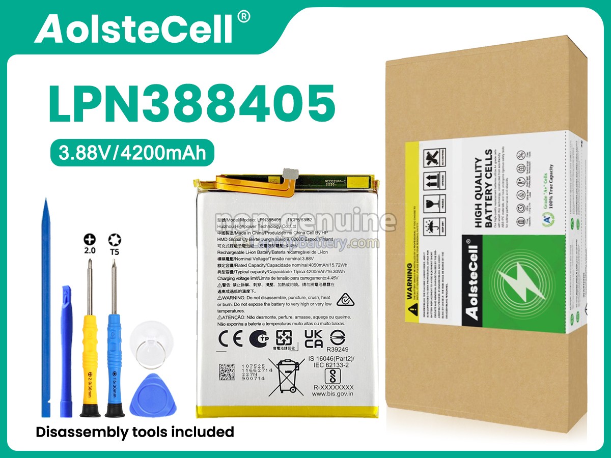 replacement Nokia LPN388405 battery