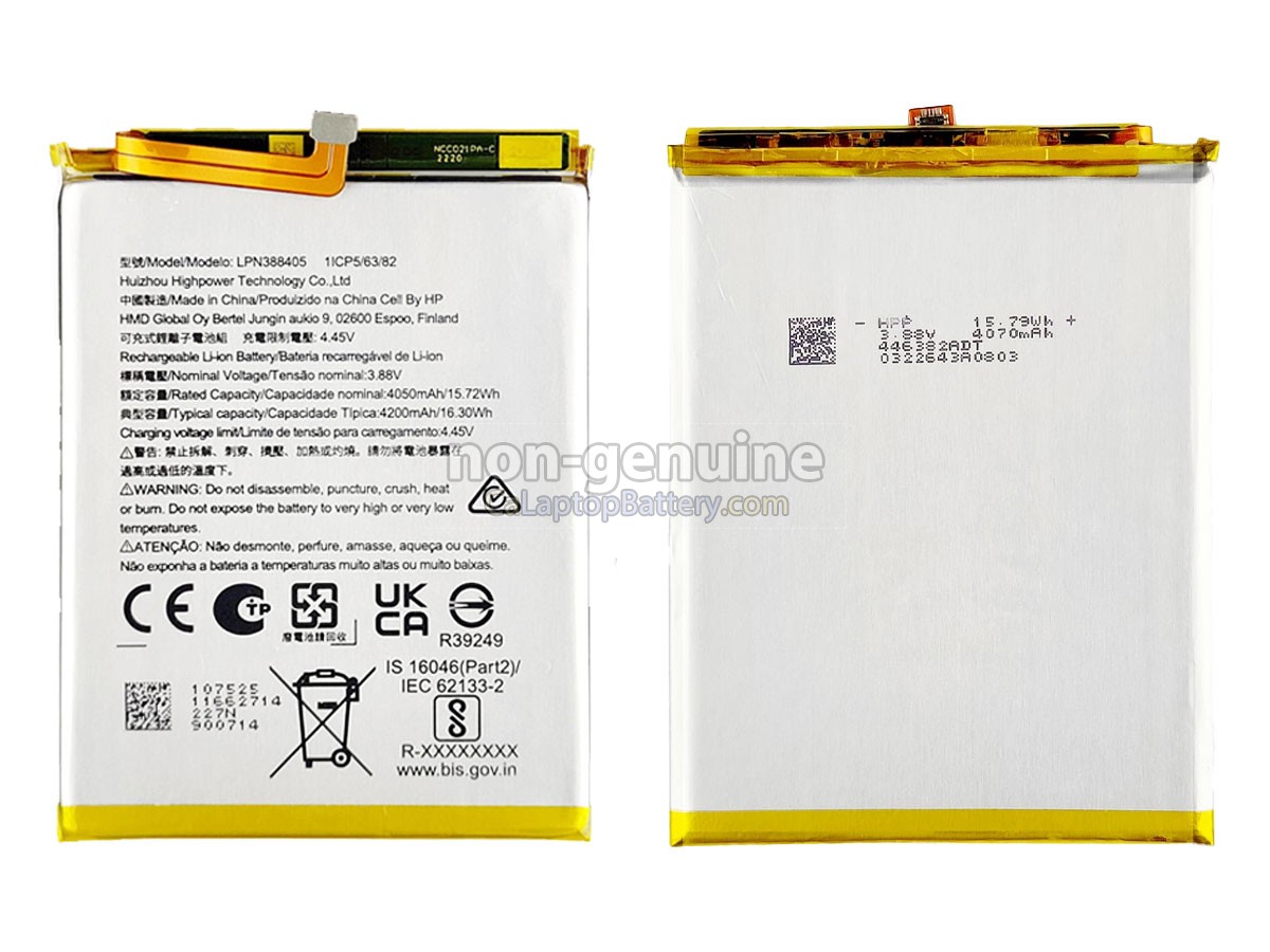 replacement Nokia LPN388405 battery