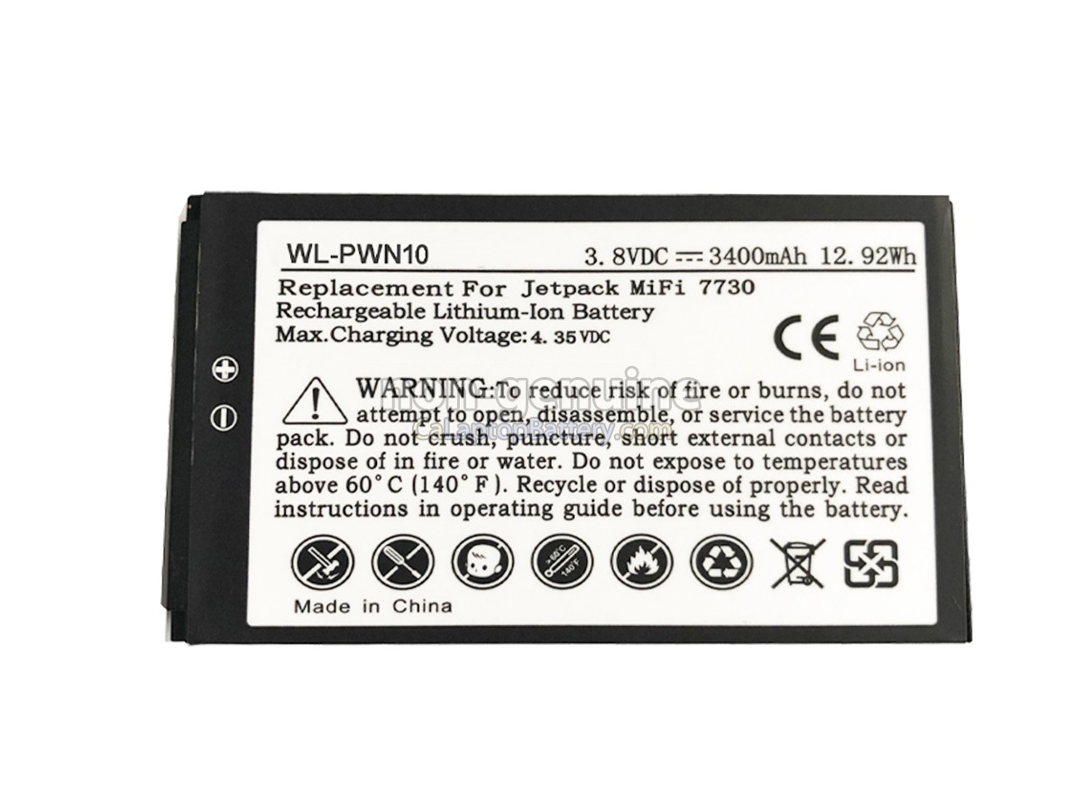 replacement Novatel Jetpack MiFi 7730L battery